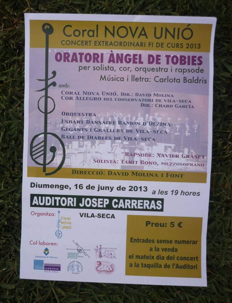 Poster of concert - Coral Nova Uni&oacute;.