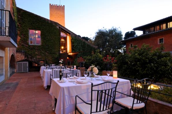 La terraza del Restaurante La Boella.