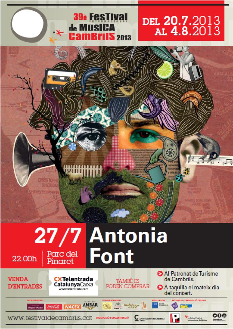 Poster Ant&ograve;nia Font, FIMC 2013.