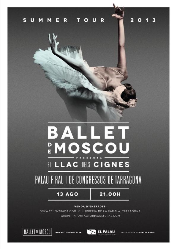 Cartell de l'espectacle, El Ballet de Moscou a Tarragona.