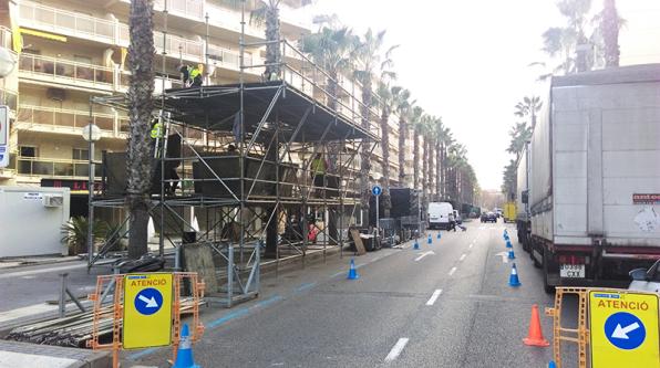 Salou enables parking areas controlled by the C&oacute;s Blanc celebration