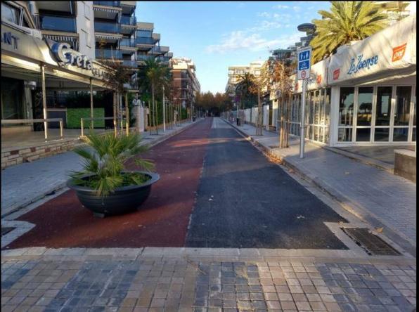 S'ha renovat el paviment entre el carrer Major i el passeig Jaume I