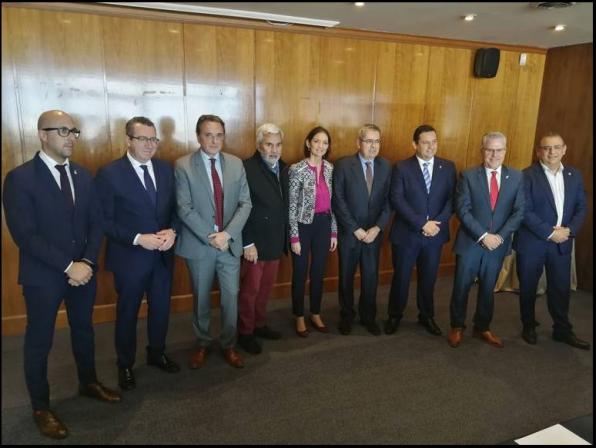 The eight mayors of the AMT met in Madrid