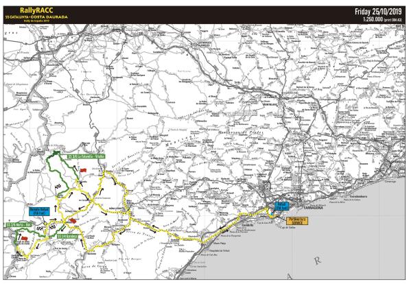 Mapa 1a etapa del Rally 2019