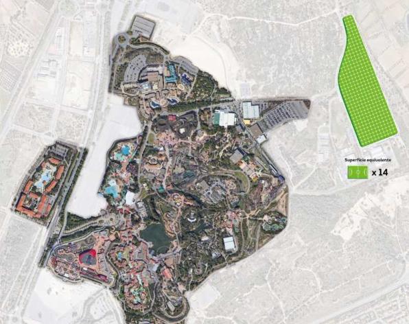 Image of the location of the PortAventura World photovoltaic plant