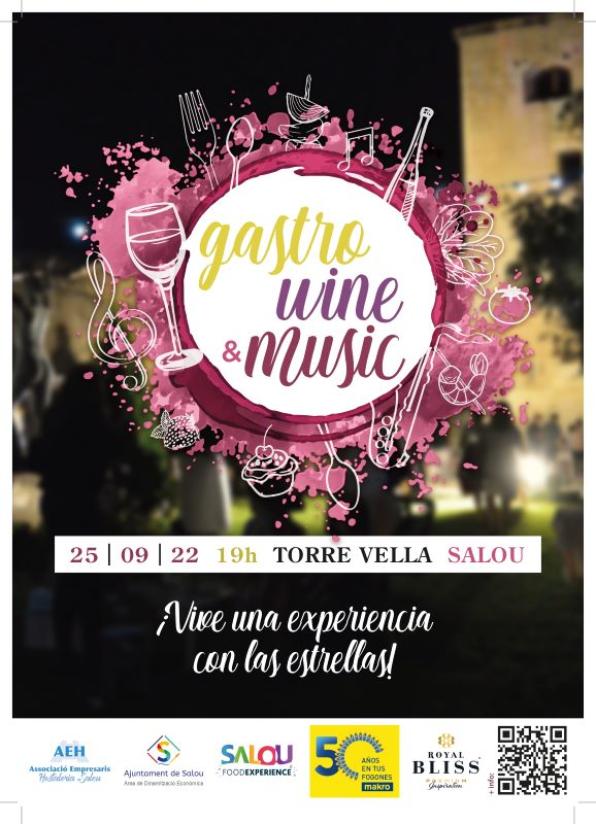 Cartell del Gastro Wine&Music Salou 2022