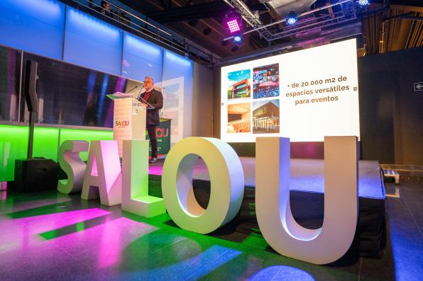 The mayor of Salou, Pere Granados, during the presentation