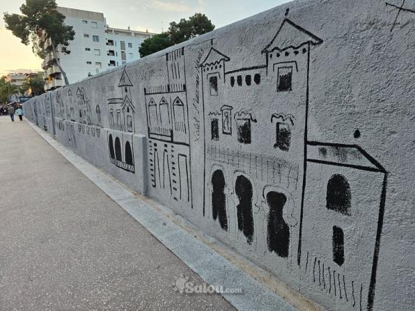 El mural con los elementos identificativos de Salou