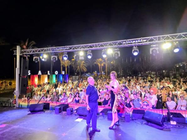 Escenari de la Proud of Salou - Festa de la Diversitat. Cedida