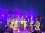 Lectors del Manifiest amb l'alcalde i el regidor d'Igualtat
