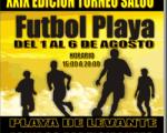 Torneo de Futbol Playa, en la playa de Levante de Salou