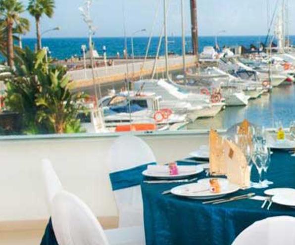 Vistas del Restaurante del Náutico de Salou.