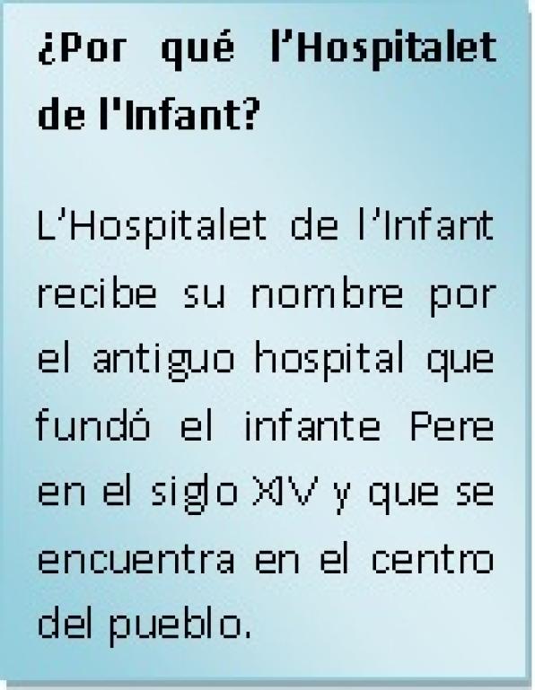 Patronat de Turisme de l'Hospitalet de l'Infant i La Vall de Llors 4