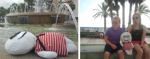 Stabri, the most famous doll in the network, on vacation in Salou and in Costa Dorada 2