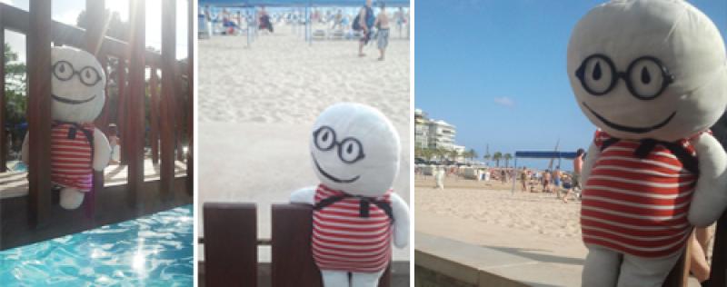 Stabri, el mu&ntilde;eco m&aacute;s famoso de la red, de vacaciones en Salou y en la Costa Dorada 1