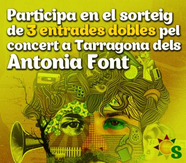Antonia Font presented on December 1 new album in Tarragona. Want a ticket for the concert?